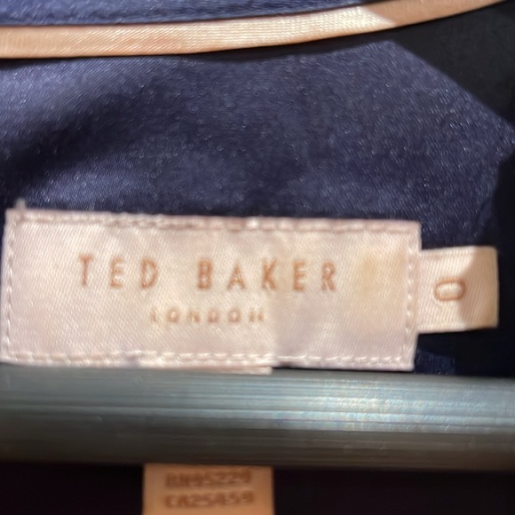 Ted baker mid length dress in navy blue - Picture 3 of 4